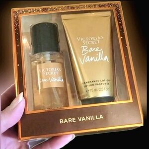 Victorias Secret Bare Vanilla mist lotion Set 2.5 fl oz. discontinued BNIB